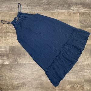 CLOTH & STONE Gauze High Neck Dress